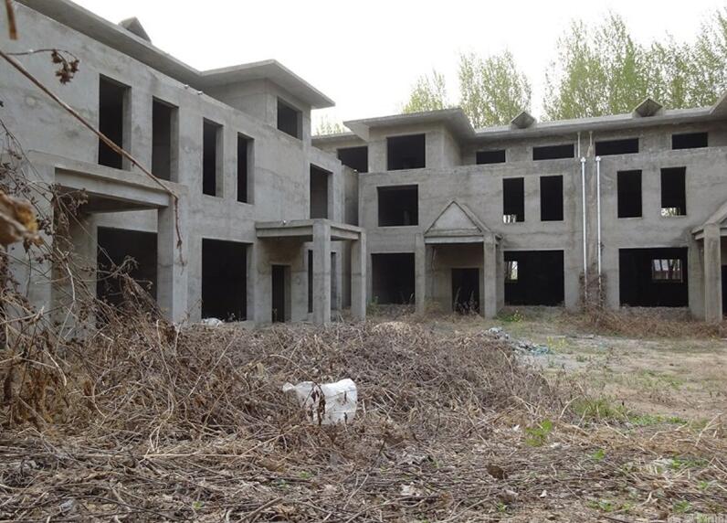 河南一村官,建七连体别墅,违建正拆除